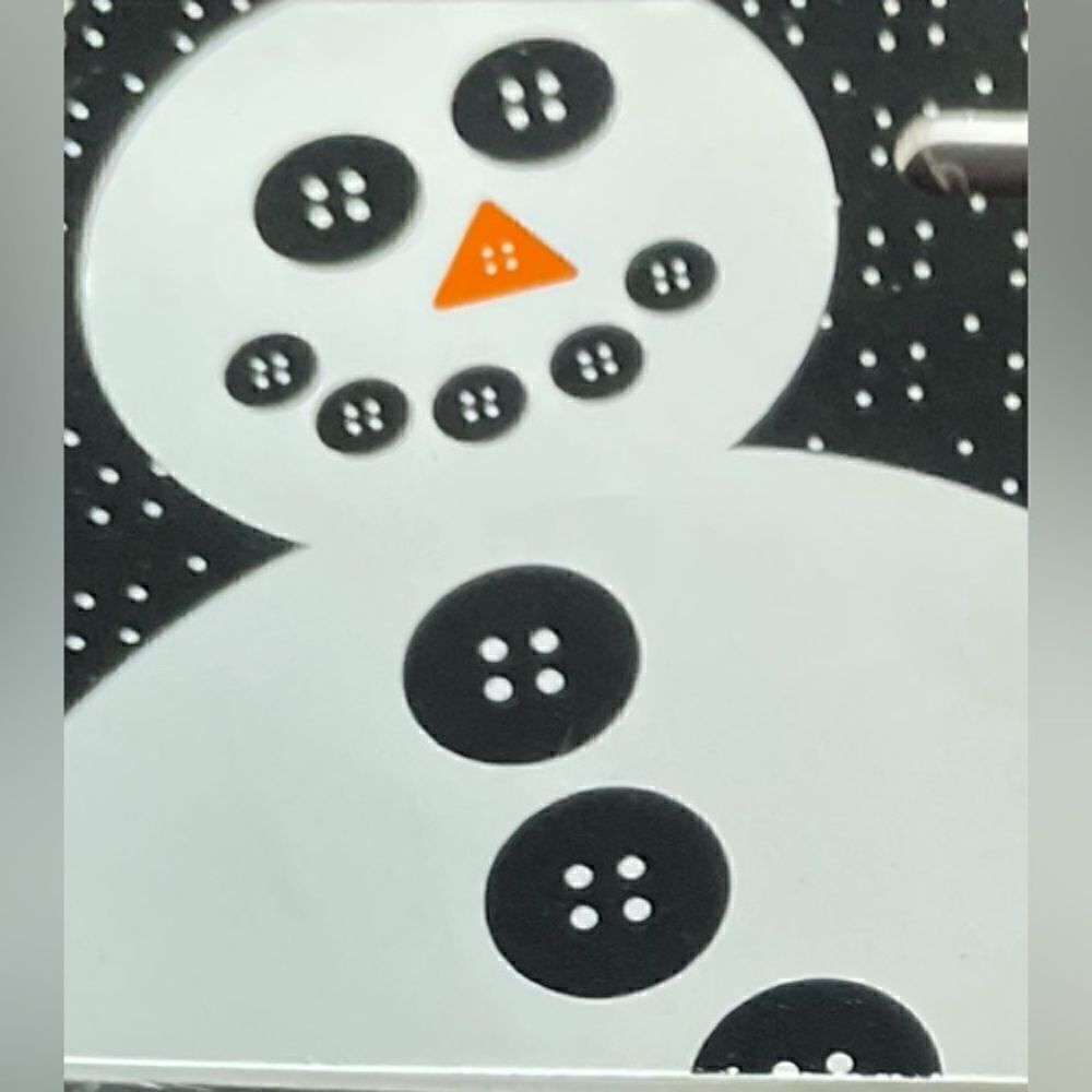 🎄❤️🎄 New Christmas Arts & Crafts 11 Buttons Snowman Kit NWT